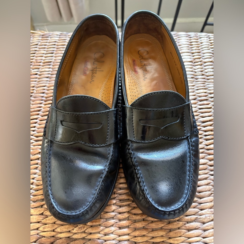 Cole Haan Men's Elegant Black Slip-On Loafers